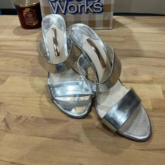 Sophia Webster ROSALIND 100 CRYSTAL EMBELLISHED  SANDALS IN METALLIC size 41.5 - Picture 4 of 7